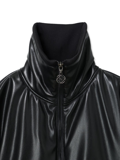 VEGAN LEATHER SHORT TRUCK JACKET